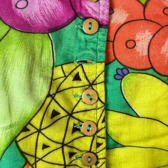 Rene derby Colorful Floral Women's Dress Size Medium. E96 - Picture 4 of 13